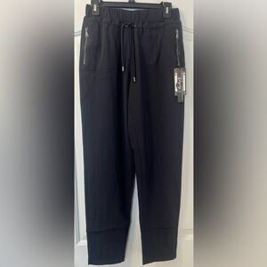 CHARLIE B Women's Navy pull-on techno pants